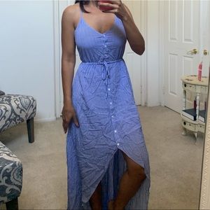 Cotton on high low striped dress size XS